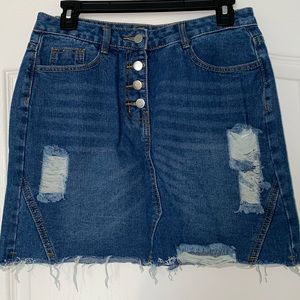 Blue jean skirt